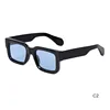 Lente blu con cornice nera