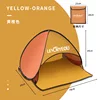 Quick-open head pillow tent - yellow and orange