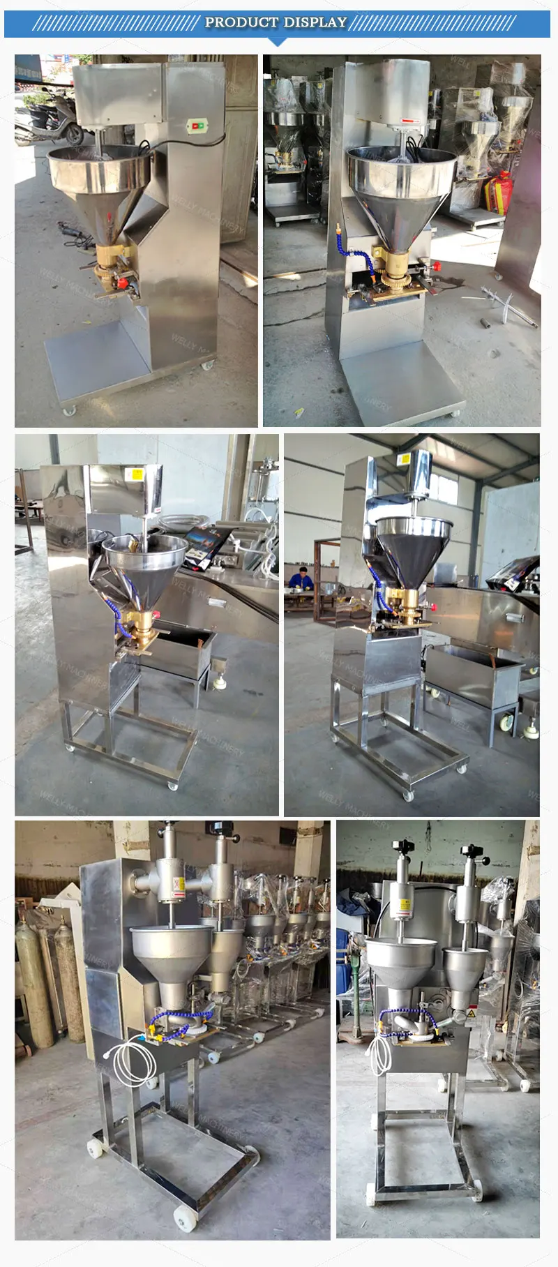 304 Stainless Steel Industrial Large Fish Ball Lion's Head Encrusting