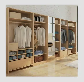 Low price economical bespoke walking closet cabinet modern