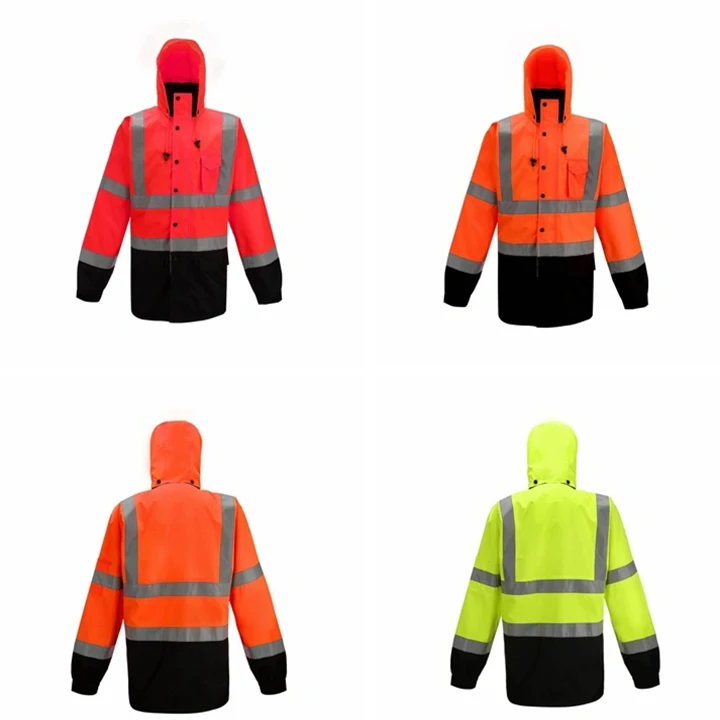Изготовленный на заказ 3 м hi vis светоотражающие куртка из Полар-флиса Зимняя одежда водонепроницаемая