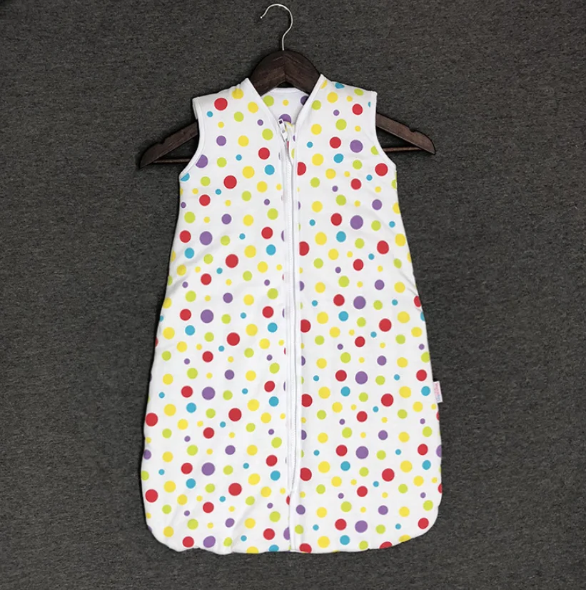 Носимое одеяло ноги хлопок без рукавов двухслойный стеганый жилет спальный мешок для ребенка