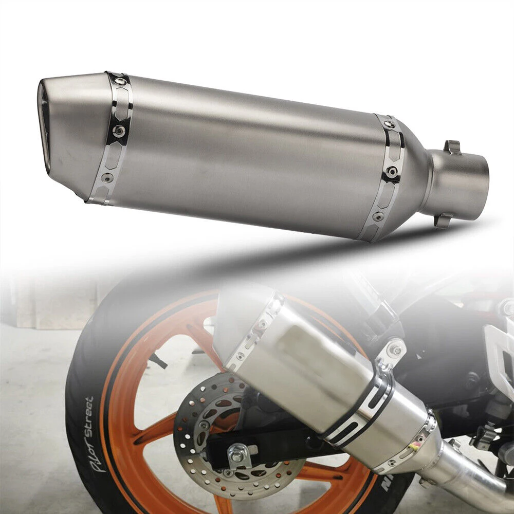 Мотоцикл гоночный выхлопной Универсальный 35-51 мм глушитель труба мото выход для квадроцикла грязь скутер 370