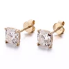 14k yellow gold lab diamond earring