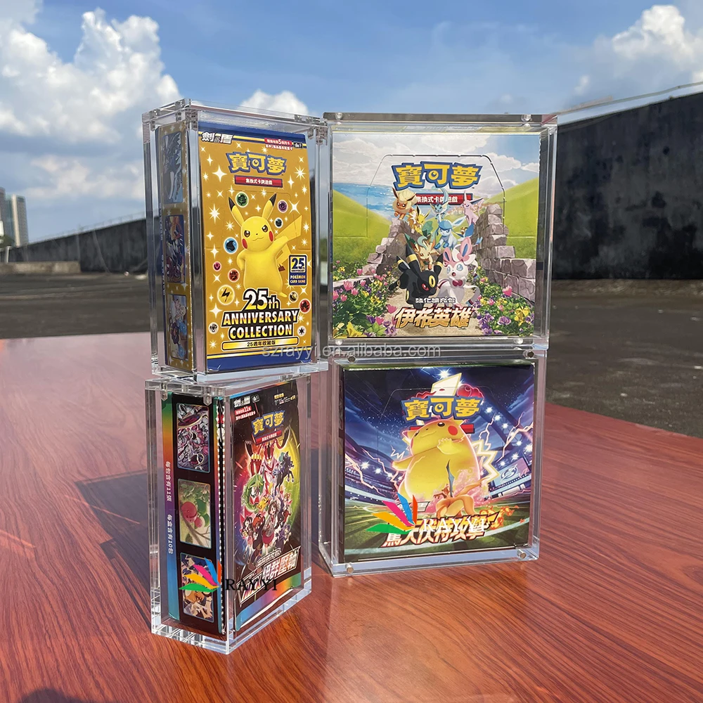 One Piece Booster Box Acrylic Case Magnetic Lid One Piece Booster Box Acrylic Case Magnetic Lid