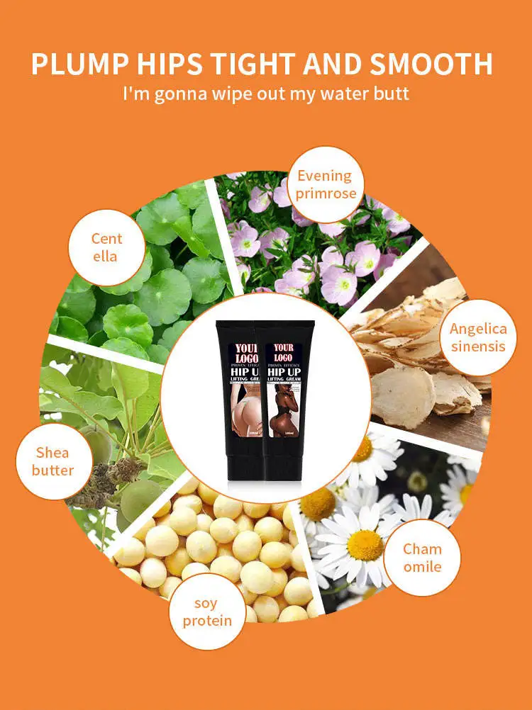 Natural Herbal Ingredients Hip Lift Up Cream Sexy Body Massage Cream