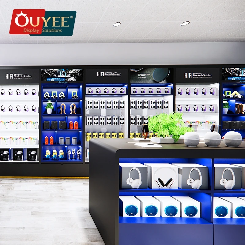 Cell Phone Accessory Display Mobile Shop Counter Computer Shop Decoration Mobile Shop Interior Design