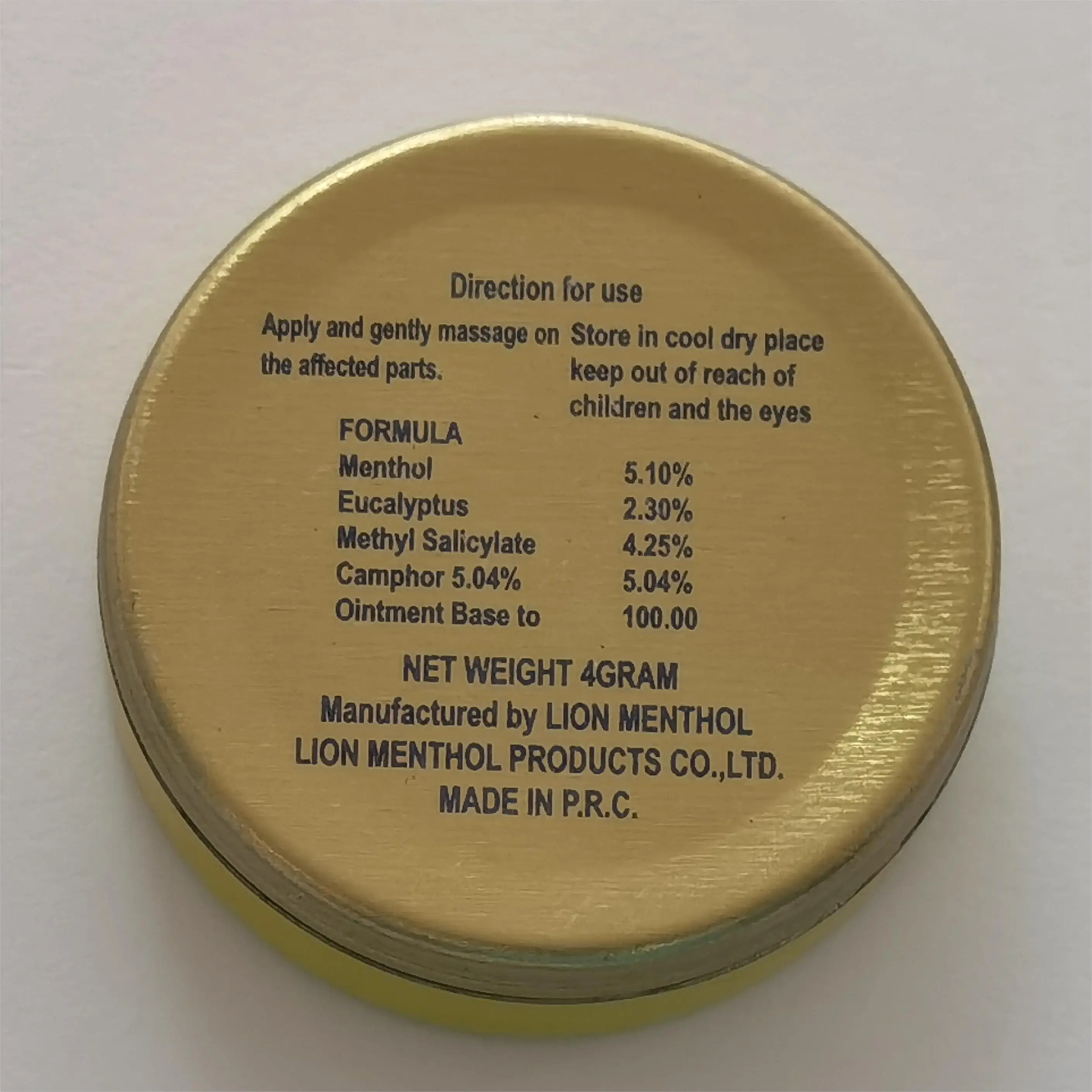 Headache Neuralgia Acid Menthol Oil Mint Herbal Essential Scorpion