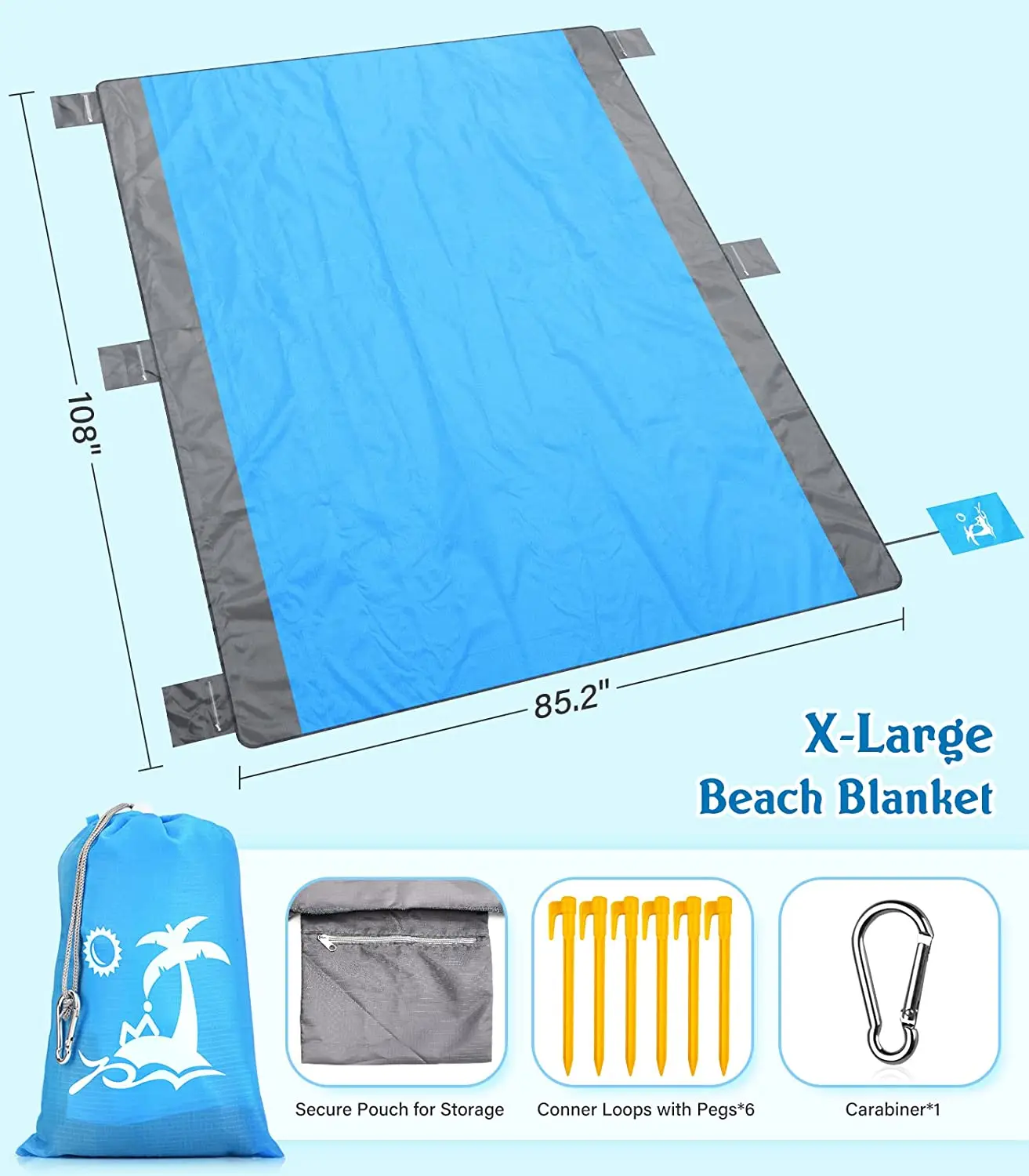 Beach Blanket Waterproof Beach Blanket For 28 People Extra Large