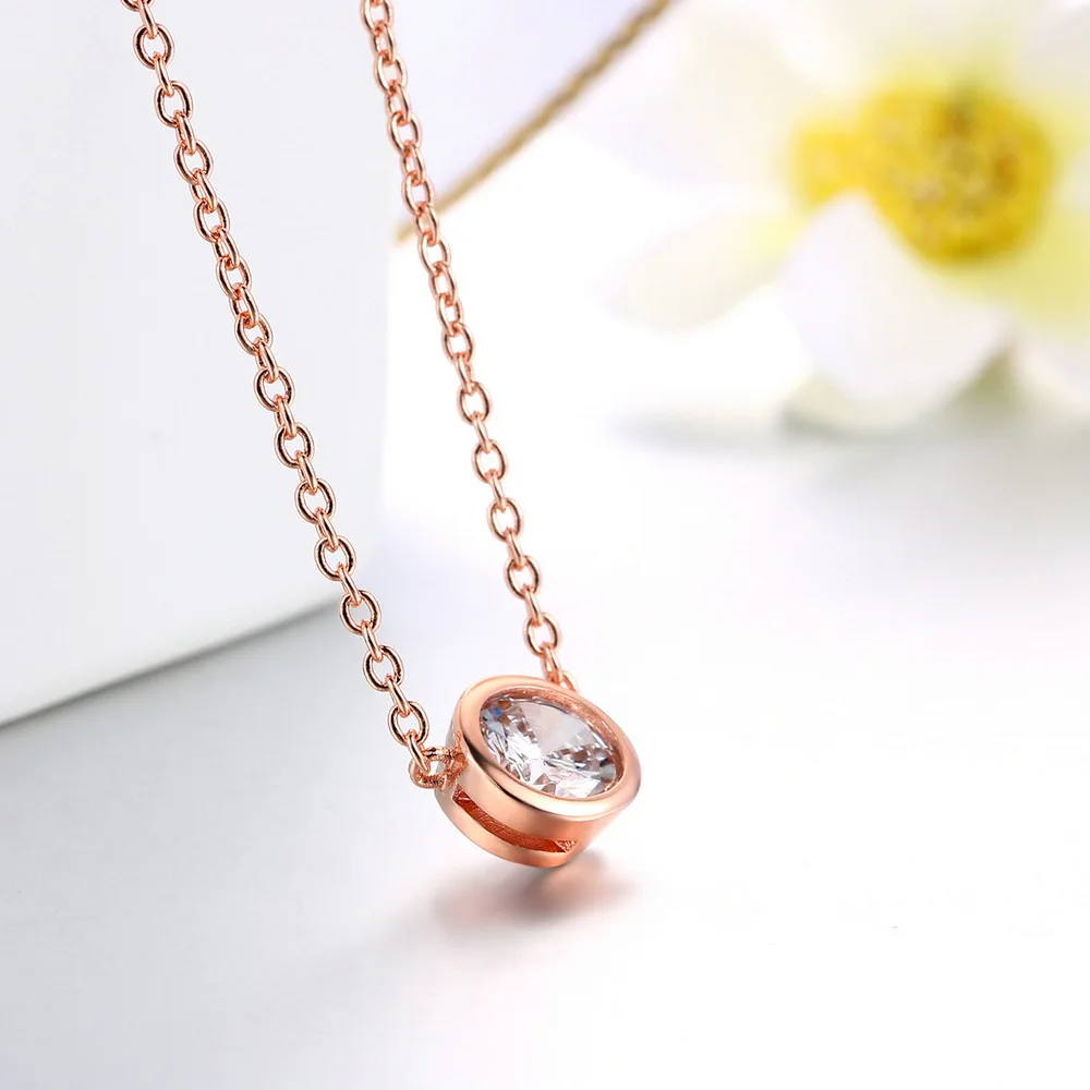 Dropshipping 14k Gold Necklace Silver Plated Necklace Pendant For Women