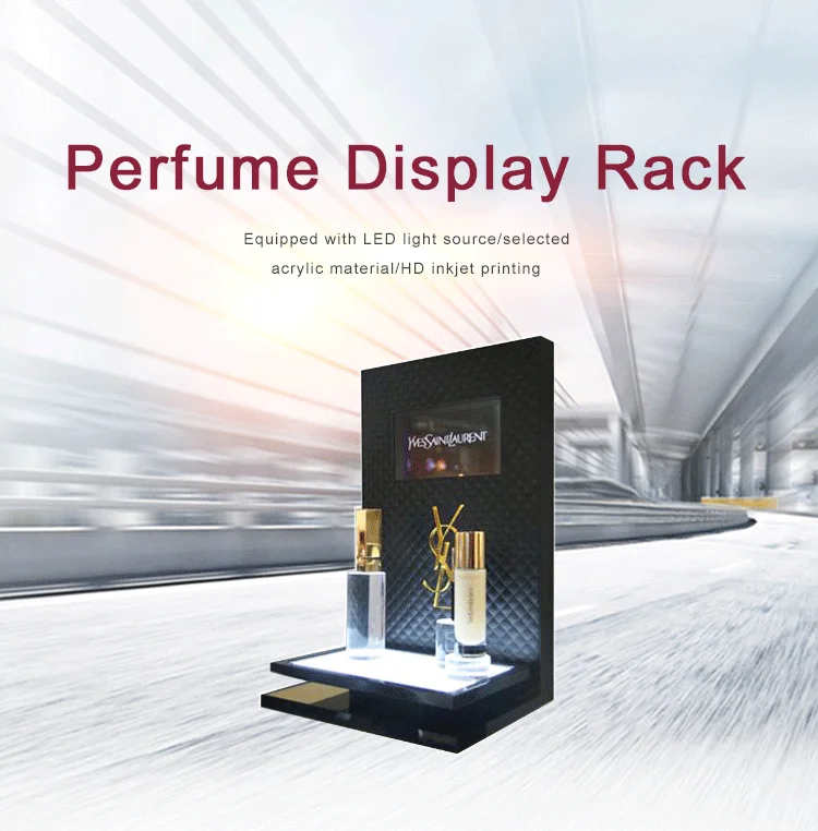 Custom Acrylic Perfume Organizer Makeup Display Stand For Store Cosmetic Perfume Display Stand