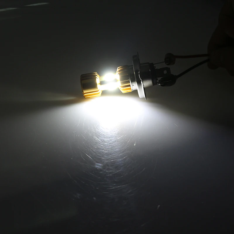 Аксессуары для моторных велосипедов, 12 В, 18 Вт, h4, светодиодная фара для мотоцикла