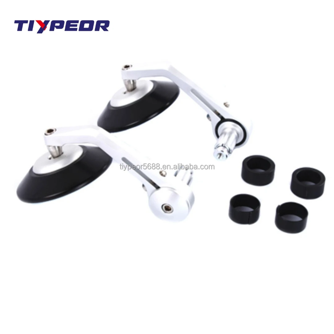 product tiypeor high quality universal micro bar end aluminium mirror cnc motorcycle handlebar end mirror-8