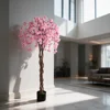 Albero di Ciliegio Artificiale Pianto Rosa Chiaro 170 cm