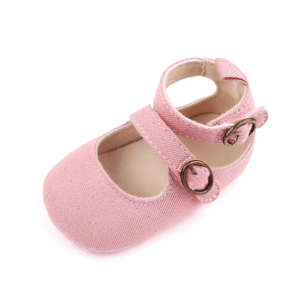 2021 New Design Solid Baby Princess Shoes Girls Roman Style Kids Toddler Baby Shoes supplier