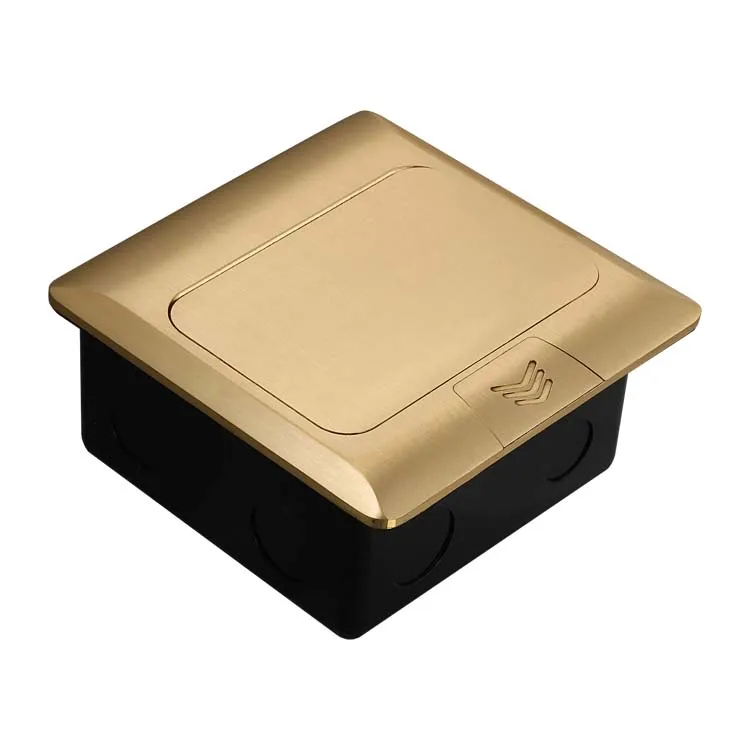 Custom copper pop-up USB charging module ground socket is embedded in the European standard power socket network floor socket