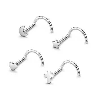 316 stainless steel  Hoops Earrings Nose Rings Zircon Clicker Septum Tragus Cartilage Helix Ear Piercing Body Jewelry