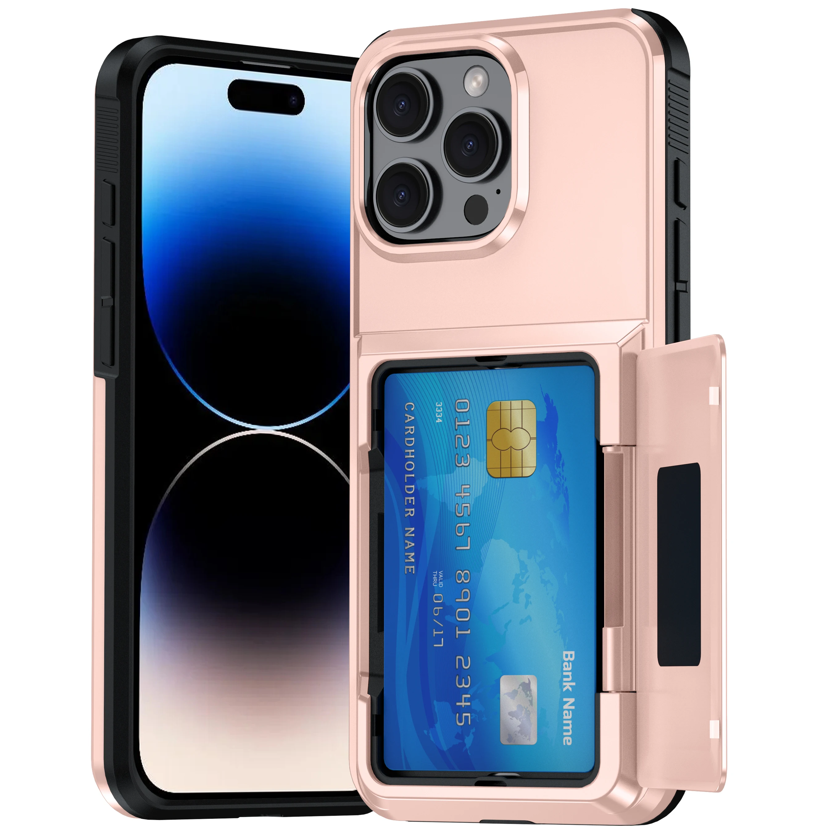 Laudtec New Design Wallet Card Holder Cell Phone Case For iPhone 16 pro max Flip Cover