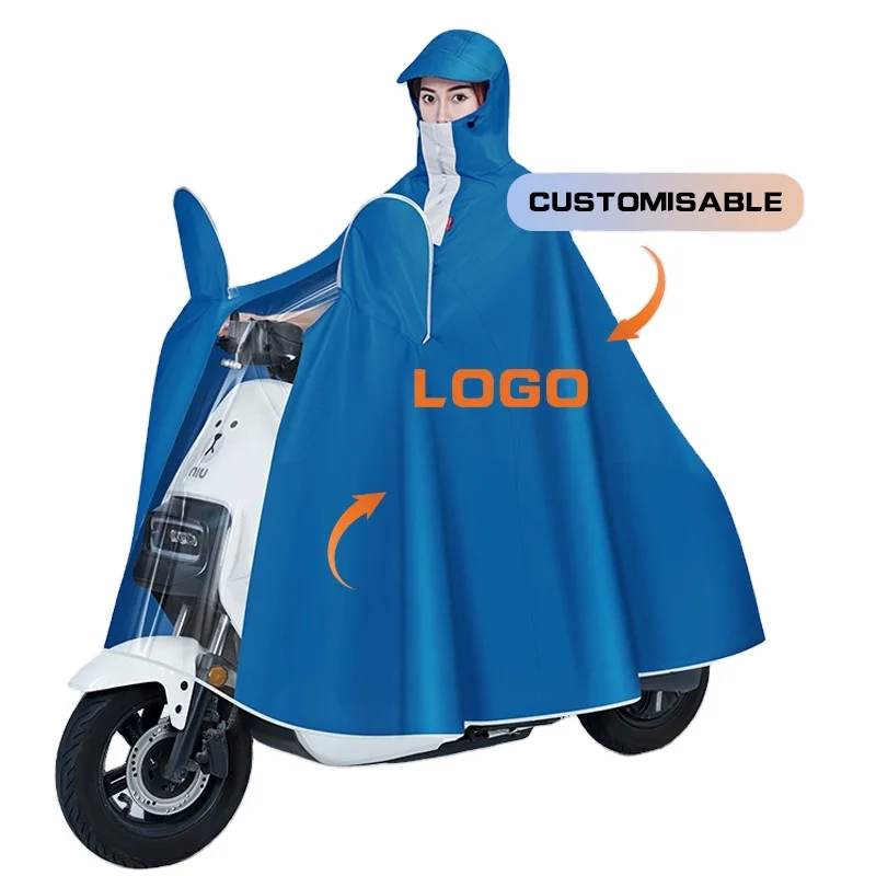 Two person Oxford cloth waterproof motorcycle bicycle raincoat for mountaineering travel raincoat