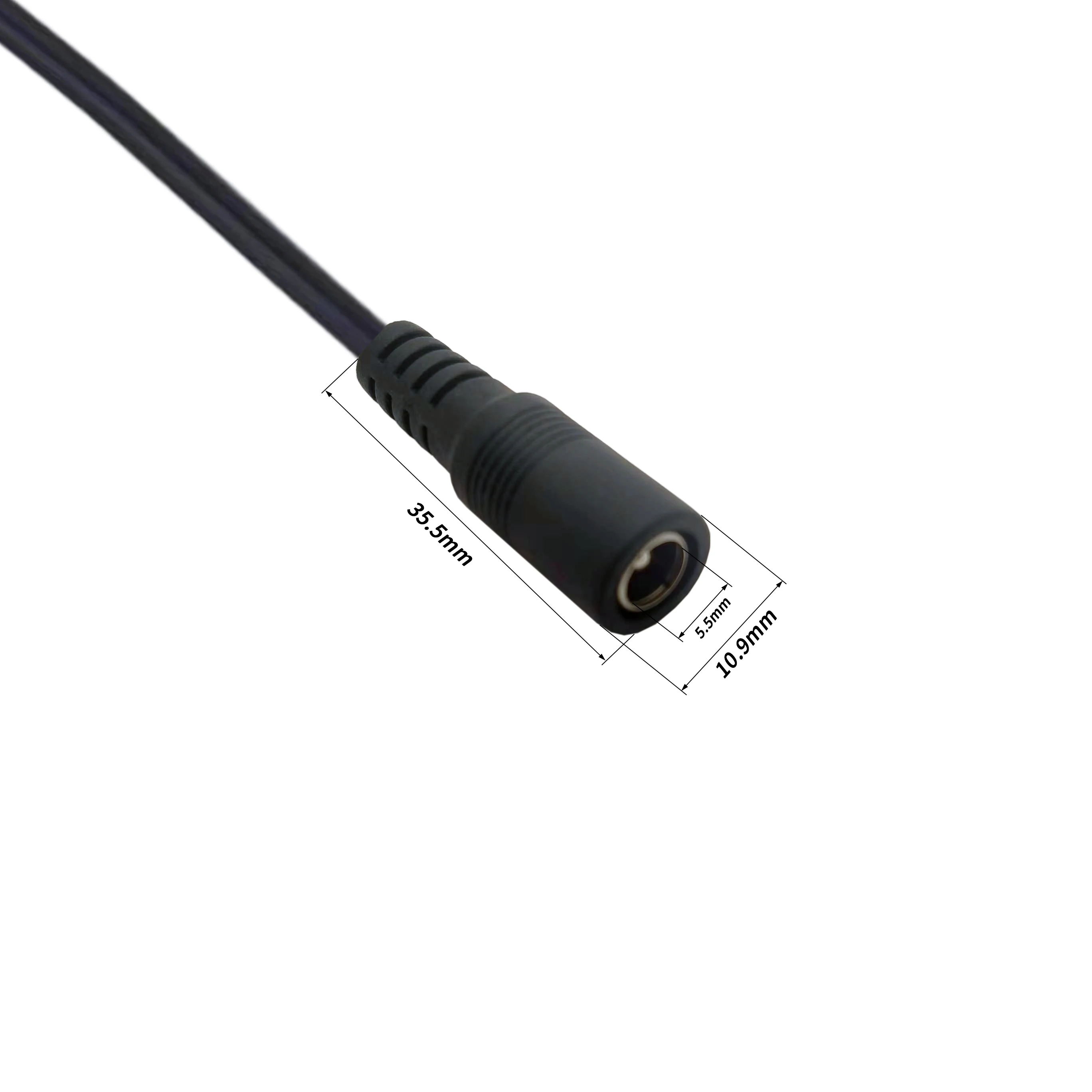 product dc 5521 mm male or female jack to open end wire cable dc 5525mm female plug connector-3
