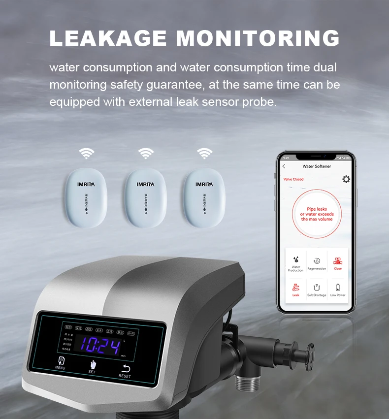 IMRITA Multifunction Compact Home 2-3 Ton Down Flow Automatic Control Valve Filter Valve Water Softener Valved