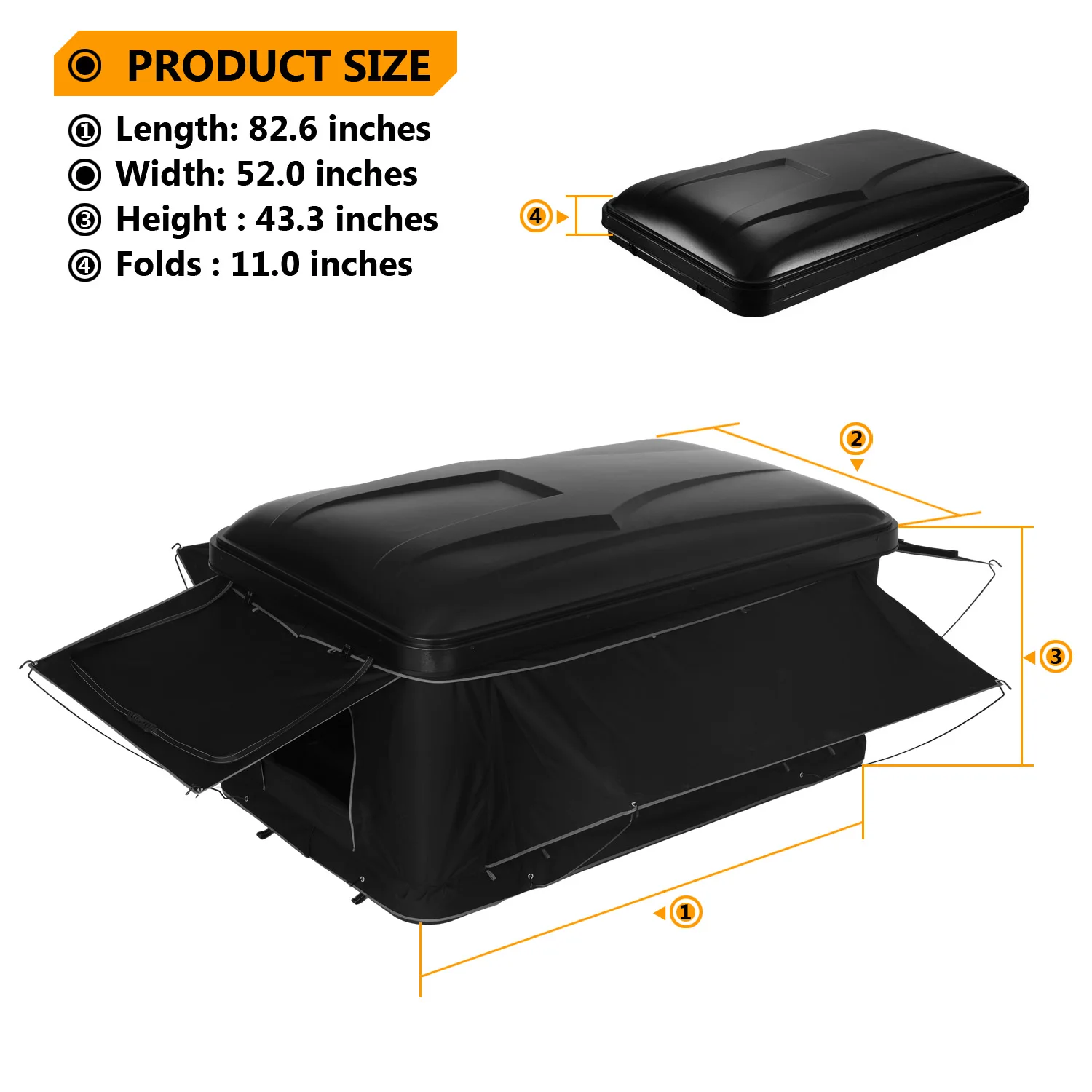 Converting Truck Top Sleeping Bed Box Tents Pop-up Dual Expandable ...