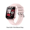 Rose Gold + Pink Silicone Strap