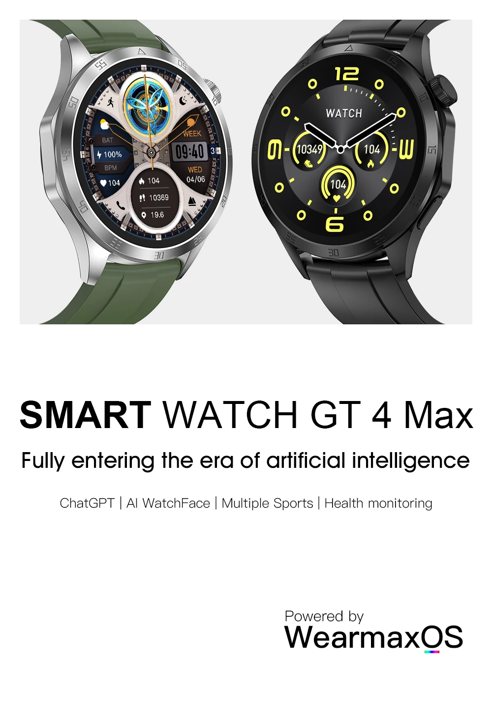 New Business Large Screen Watch Gt4 Max Smartwatch Offline Payment ...