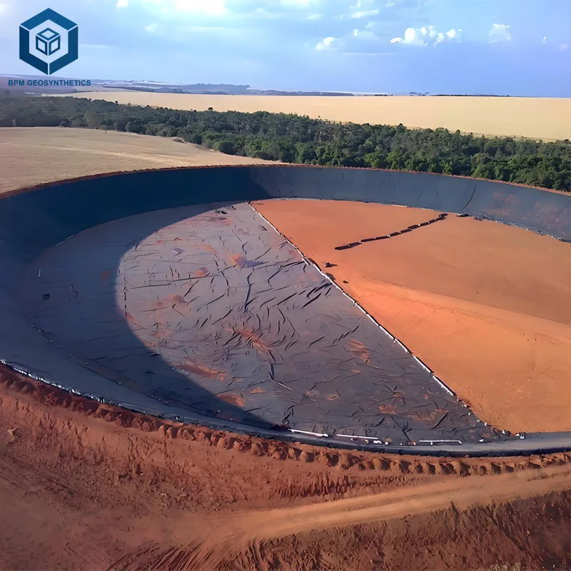 HDPE Smooth Geomembrane Waterproofing Membrane Farm Dam Liner 45 Mil Pond Liner for Water Storage Pond in Kenya