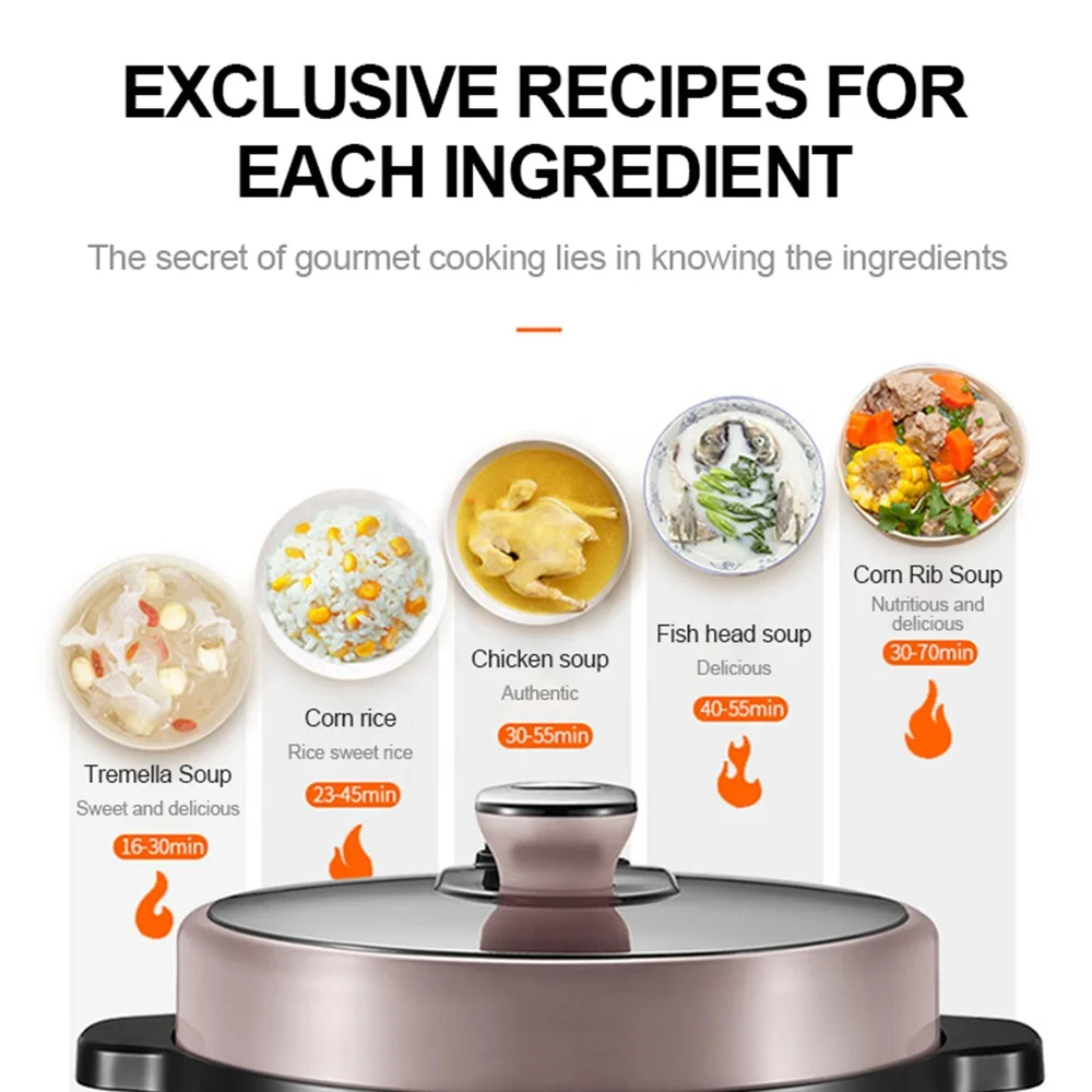 Professional Multi Cooker 5L Home Intelligent Pressure Cooker Electric