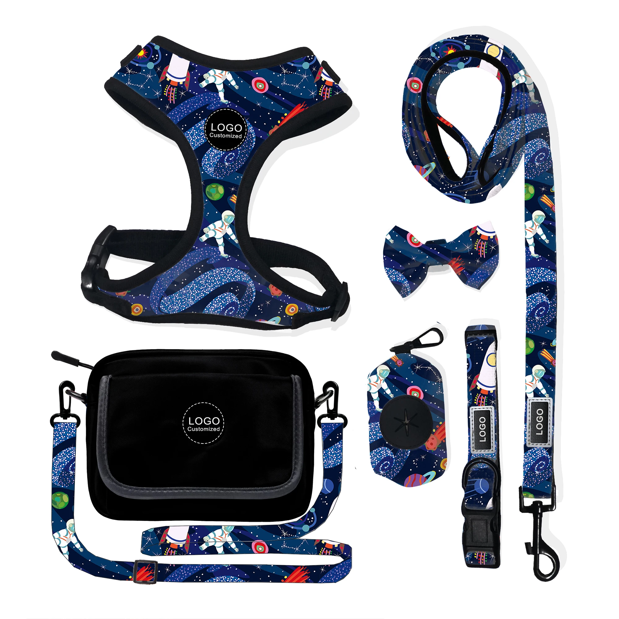Dog Harness 2022 Fashion Accesorios Para Mascotas Sex Women with Dog Pet Harness with Shoulder Bag Custom Dog Vest Collar Leash