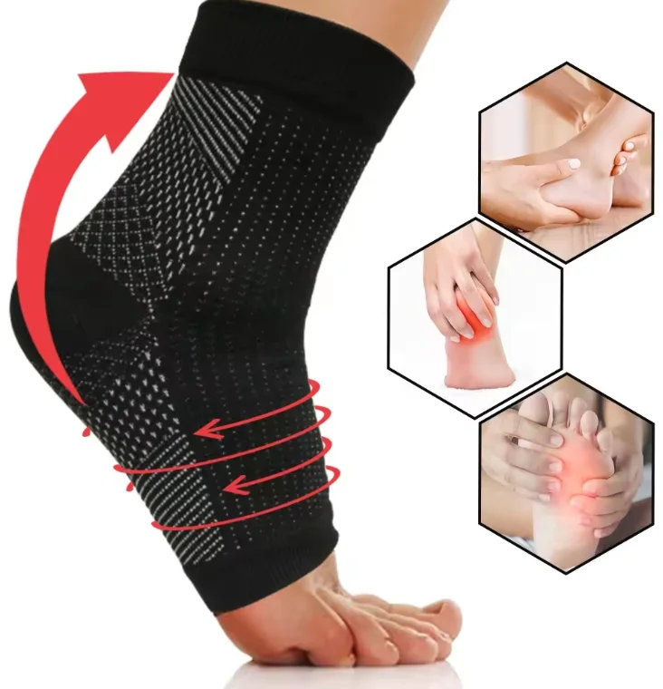 Plantar Fasciitis Toeless Compression Sleeve Foot Peripheral Neuropathy Diabetic Compression Socks Arthritis Socks for Women Men