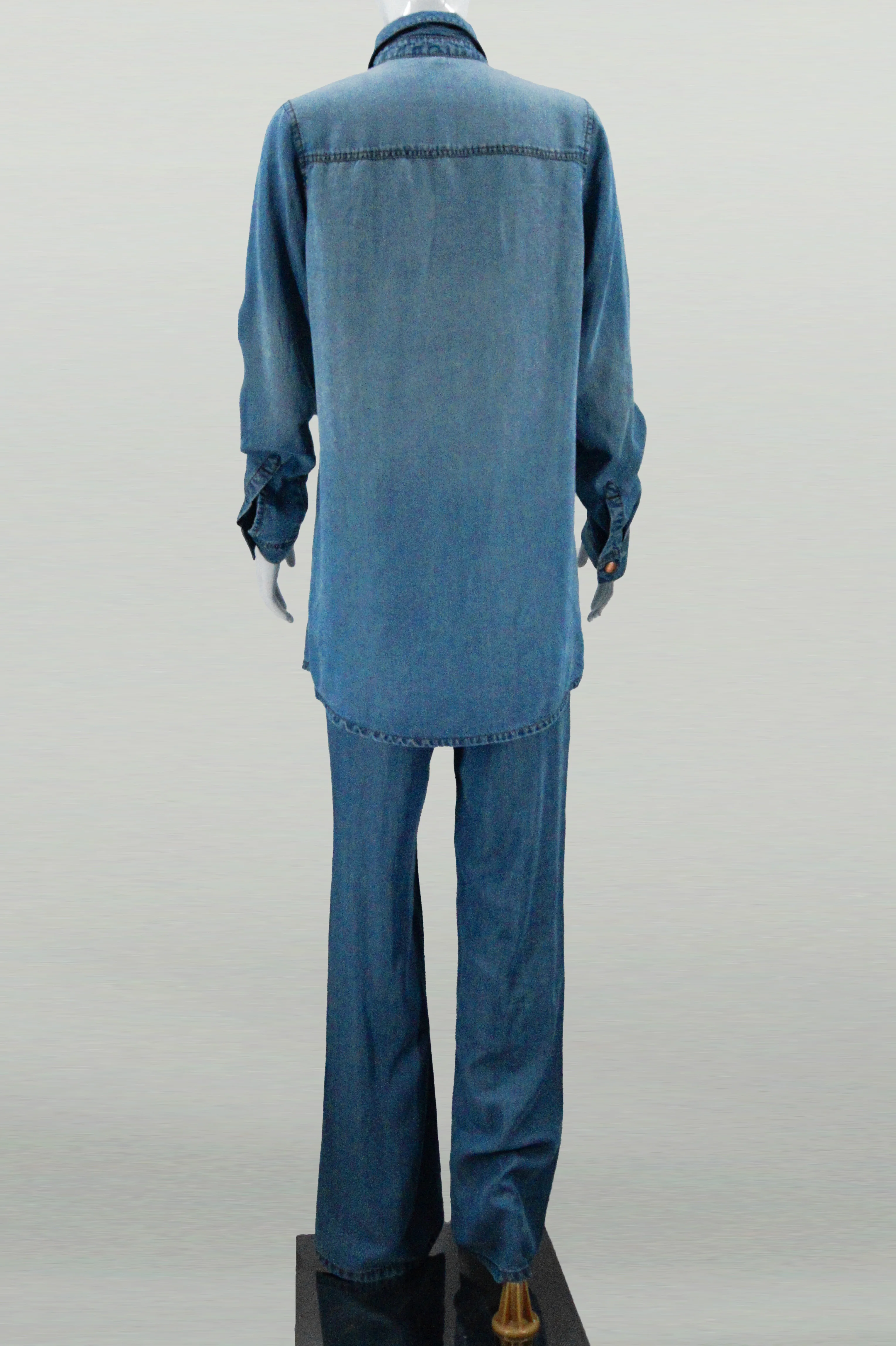 Chic Women's Suit Set with Pocket Cardigan | Notch Lapel Long Sleeve Top & Trousers | Custom Source Factory