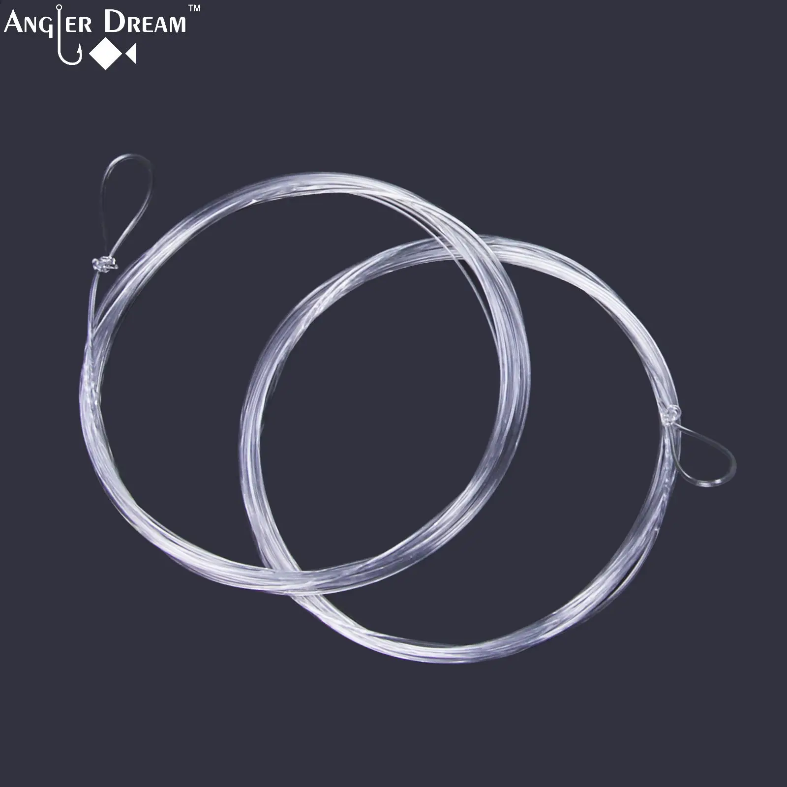 9ft 0X Nylon Fly Fishing Ling with Loops Tapered Leader Fly Tapered ...