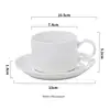 White-150ML Coffee Cup And Saucer Set
