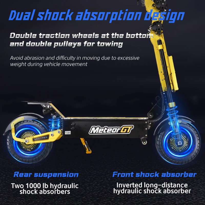 Long Range 72V 50AH Adult Electric Commuting Scooter