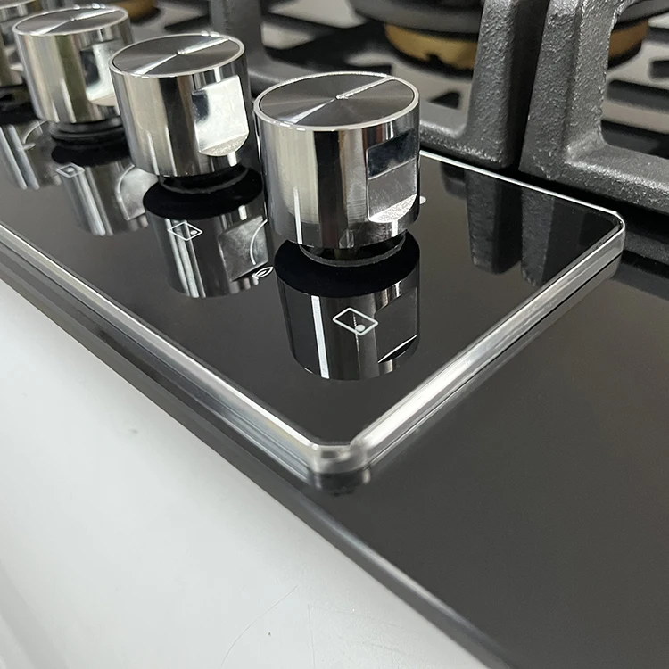 Heavy Duty Cast Iron Grid High Quality Royal 5 burner Glass Gas Cooker