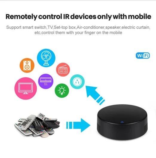 Tuya WiFi IR Remote Control Hub with Temperature and Humidity Sensor IR Universal Controller