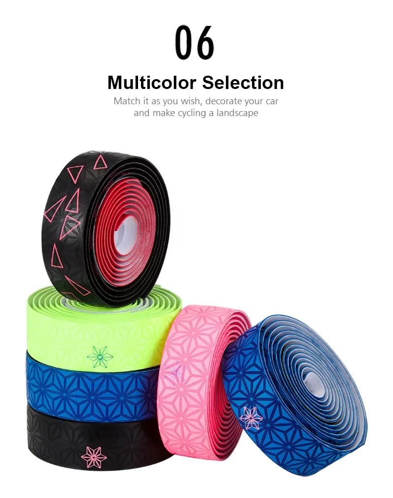 Toopre Antivibration Damping Road Bicycle Handlebar Tape Nonslip Bike