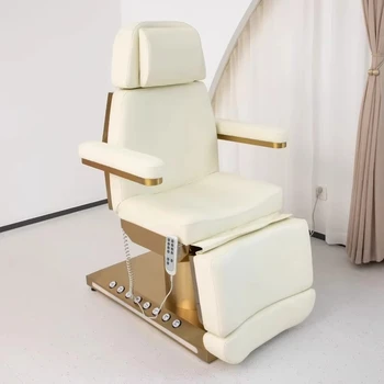 HICOMED Aesthetic Electric Beauty Chair Salon Bed 3/4 CE Motors Facial Bed Treatment Waxing Massage Table for Beauty Shop