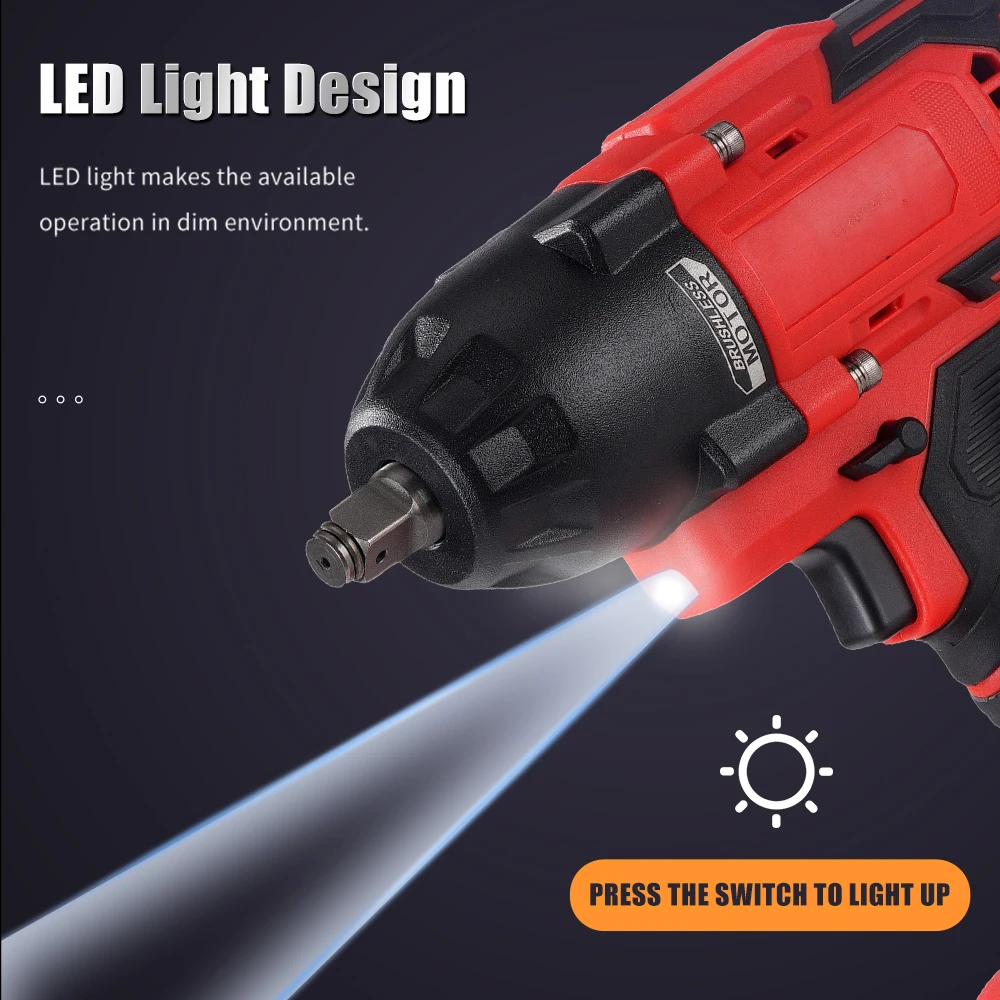 SENGXIN Hot-selling 21V 850N Electric Impact Wrench Cordless High Endurance