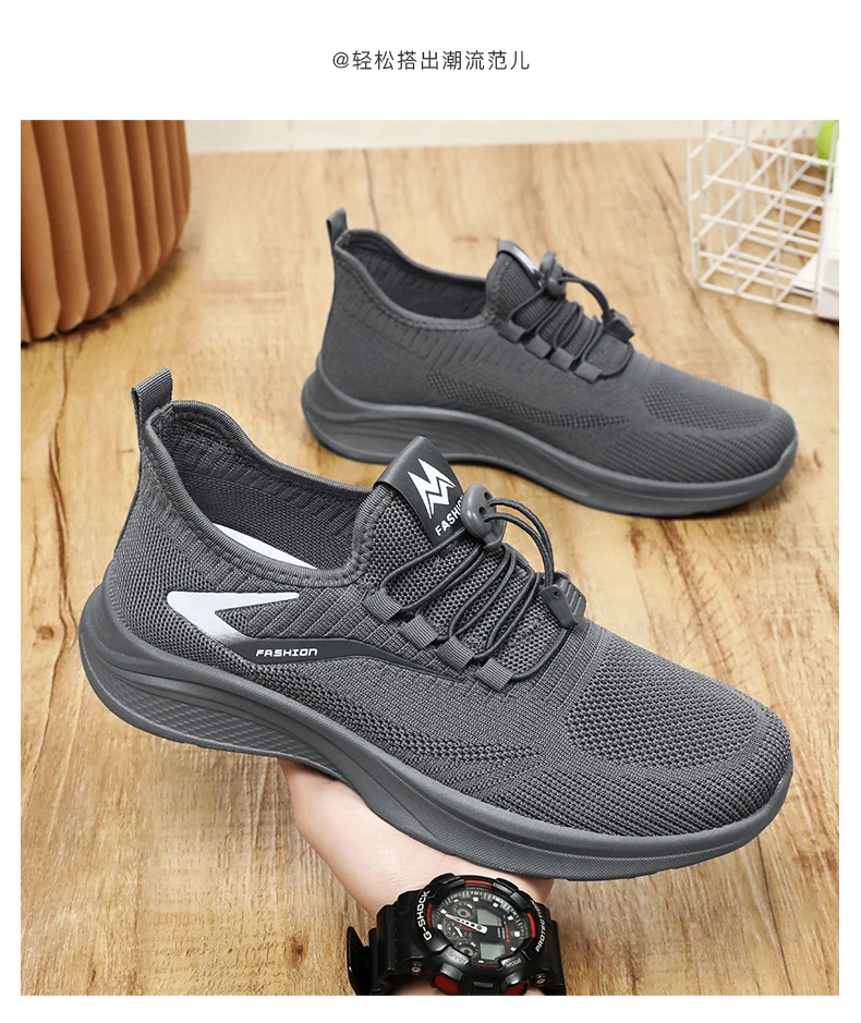 B-ys77 Men's Shoes Running Shoes Breather Pvc Sneaker Zapatillas De ...