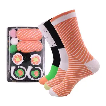 Popular Food Funny Gift Box Series Creative Comfortable Socks Sushi Socks