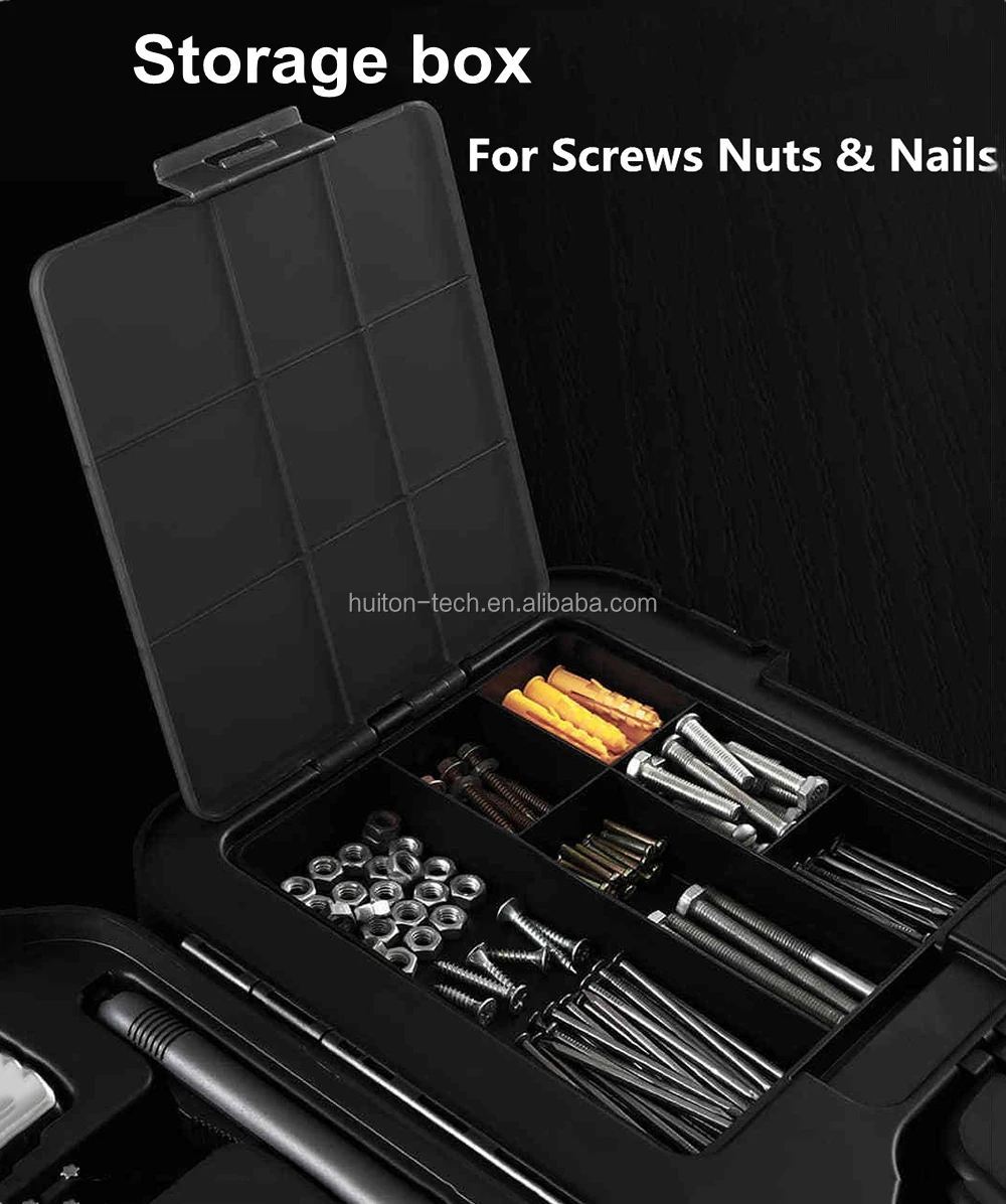 MIIIW DIY Tool Kit Toolbox General Household Hand Tool With Screwdriver Wrench Hammer Tape Plier Knife Repair Tools 16Pcs