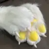 Giocattolo cigolante a forma di chiodo - bianco con cuscinetto giallo - un paio