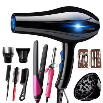 Hot Selling Salon Professional Motor Hair Dryer with Concentrator/Diffuser/Ionic Blue Light Blow Hair Dryer