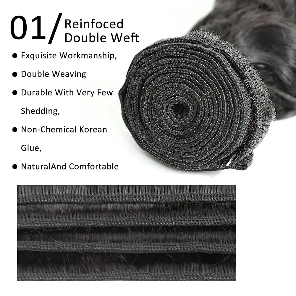 Brazilian Virgin Remy Hair Weave Human Hair Curly Bundles_voghion.com