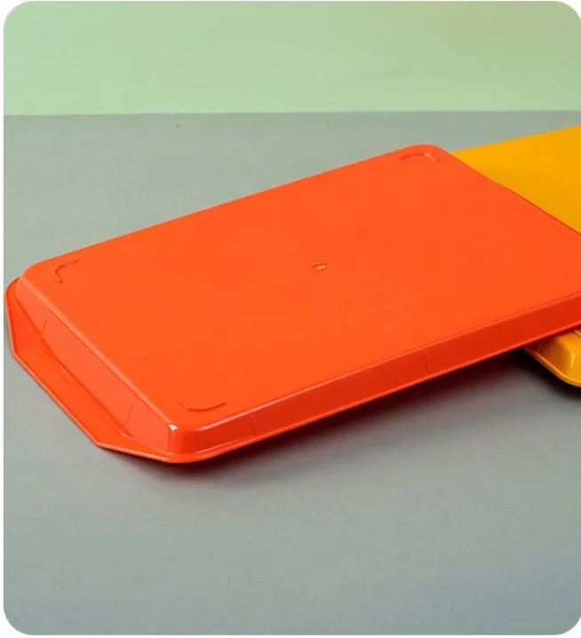 Multifunctional Plastic Dinner Plate Fast Food Tray Chain Catering