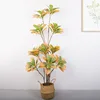 1.6-meter tall, 10-headed, 5-stem golden banyan tree (yellow)