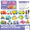 Puzzle magnétique à 5 pièces avec emballage en boîte couleur entièrement en anglais.